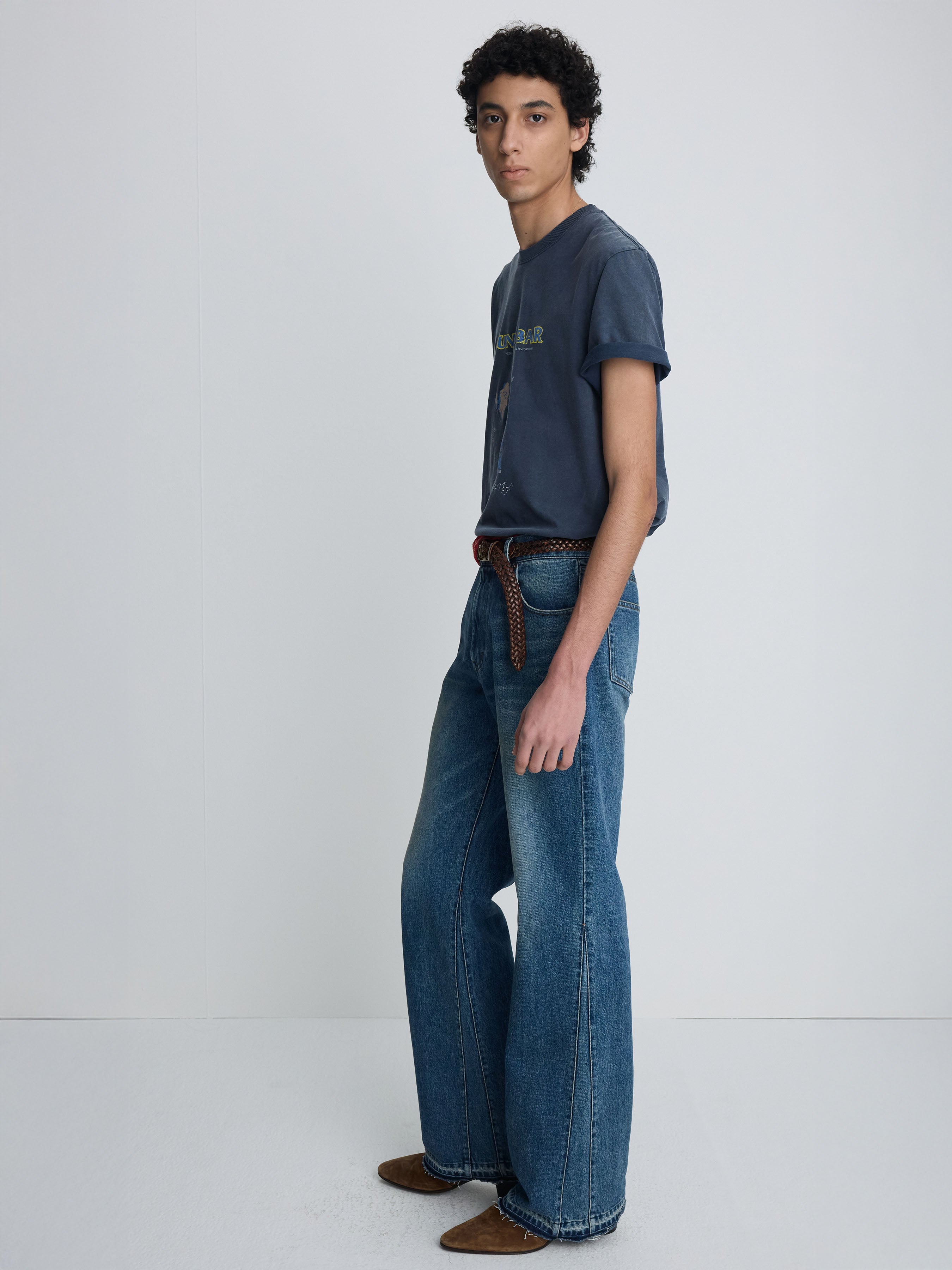 (2026/05/29 Open) FLARED-LEG RECONSTRUCTED DENIM JEANS_ VINTAGE BLUE