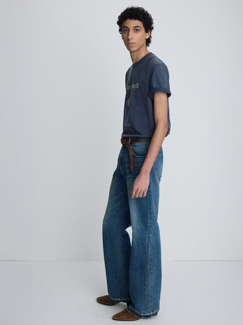 (2026/05/29 Open) FLARED-LEG RECONSTRUCTED DENIM JEANS_ VINTAGE BLUE