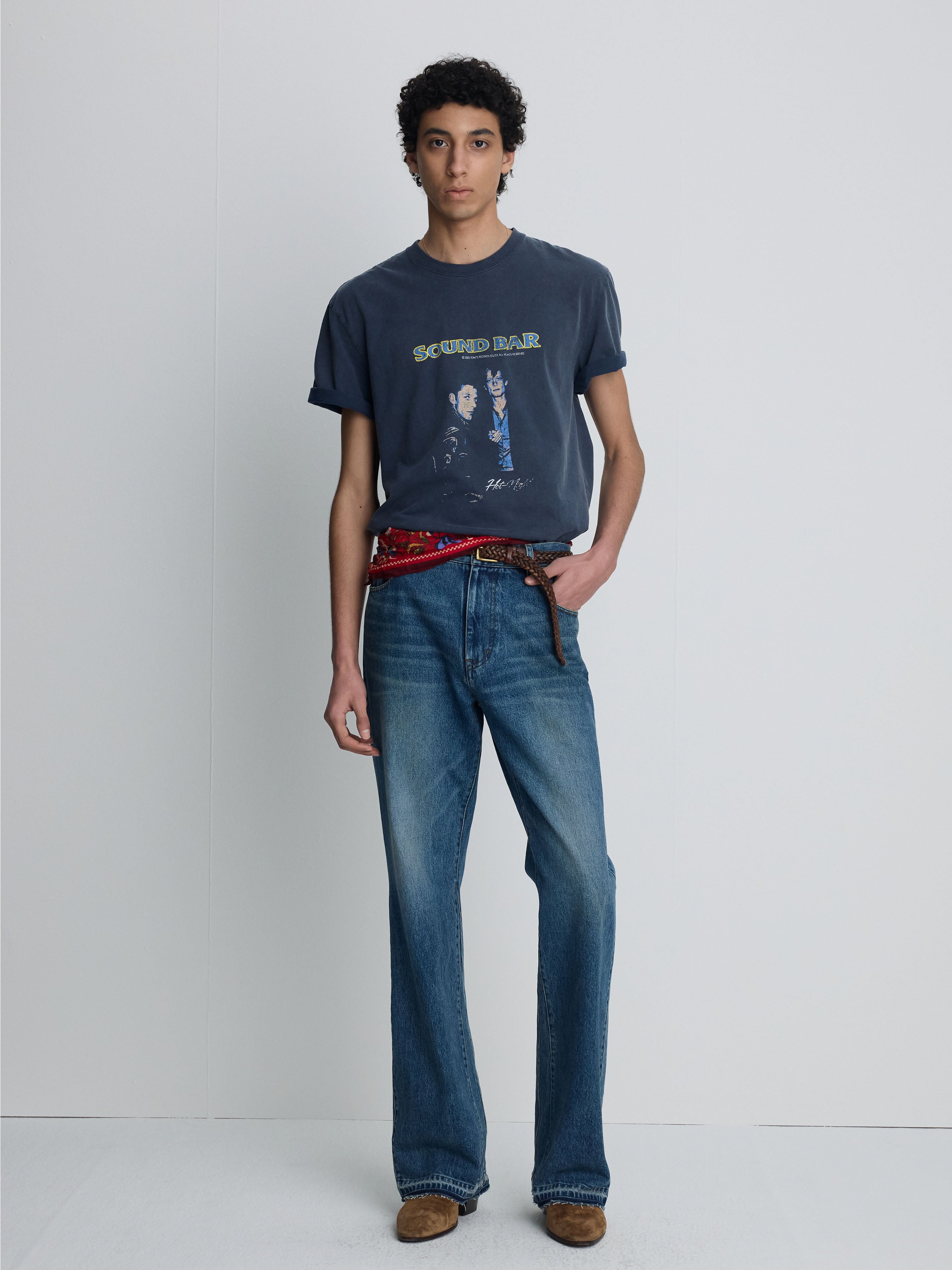 (2026/05/29 Open) FLARED-LEG RECONSTRUCTED DENIM JEANS_ VINTAGE BLUE