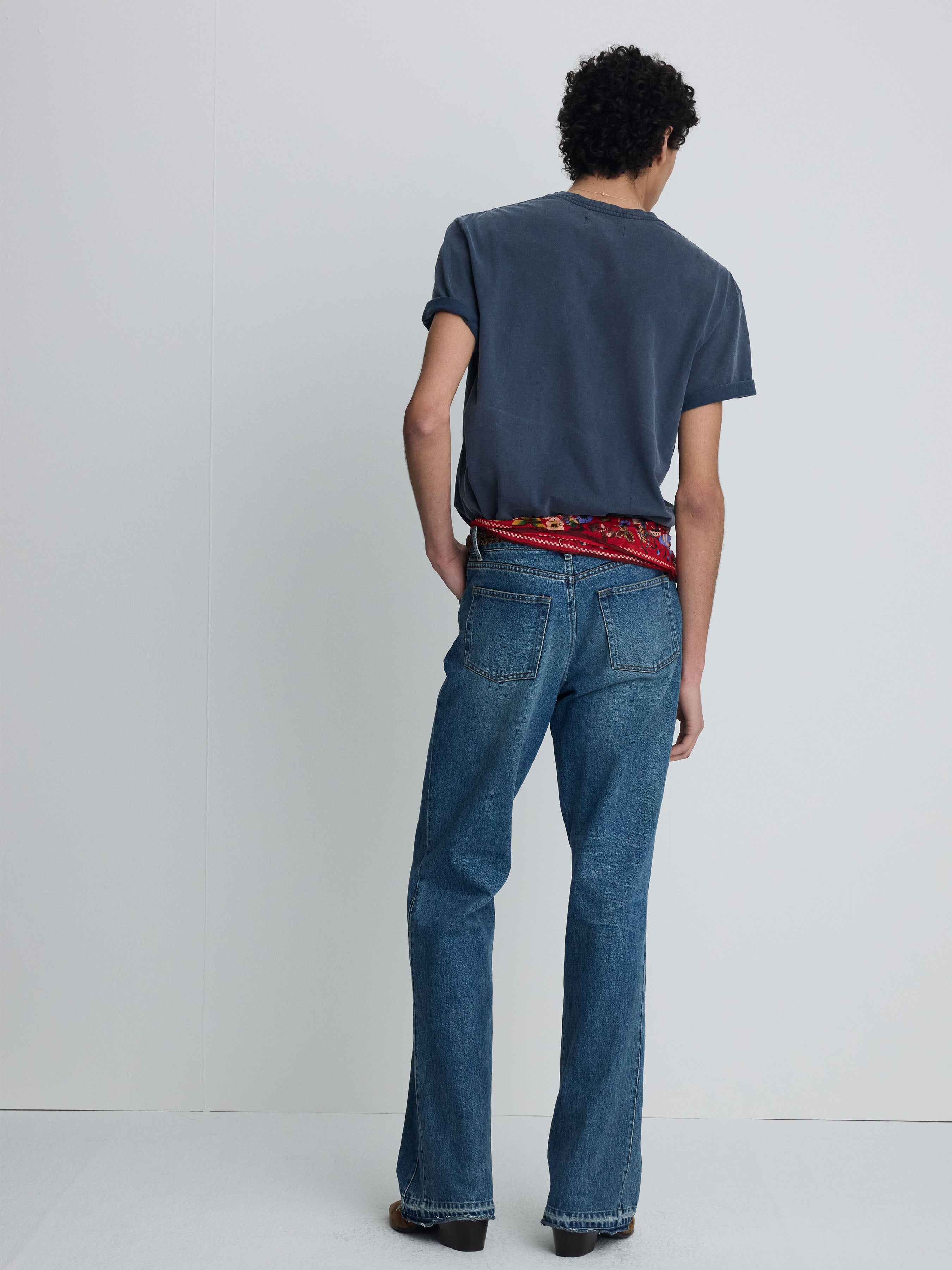 (2026/05/29 Open) FLARED-LEG RECONSTRUCTED DENIM JEANS_ VINTAGE BLUE