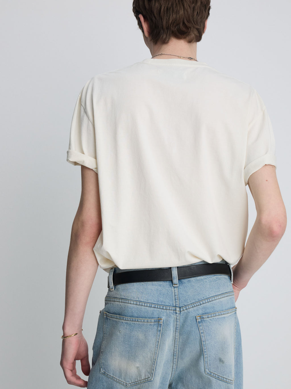WIDE TAPERED LOW DENIM JEANS_ FADED LIGHT BLUE