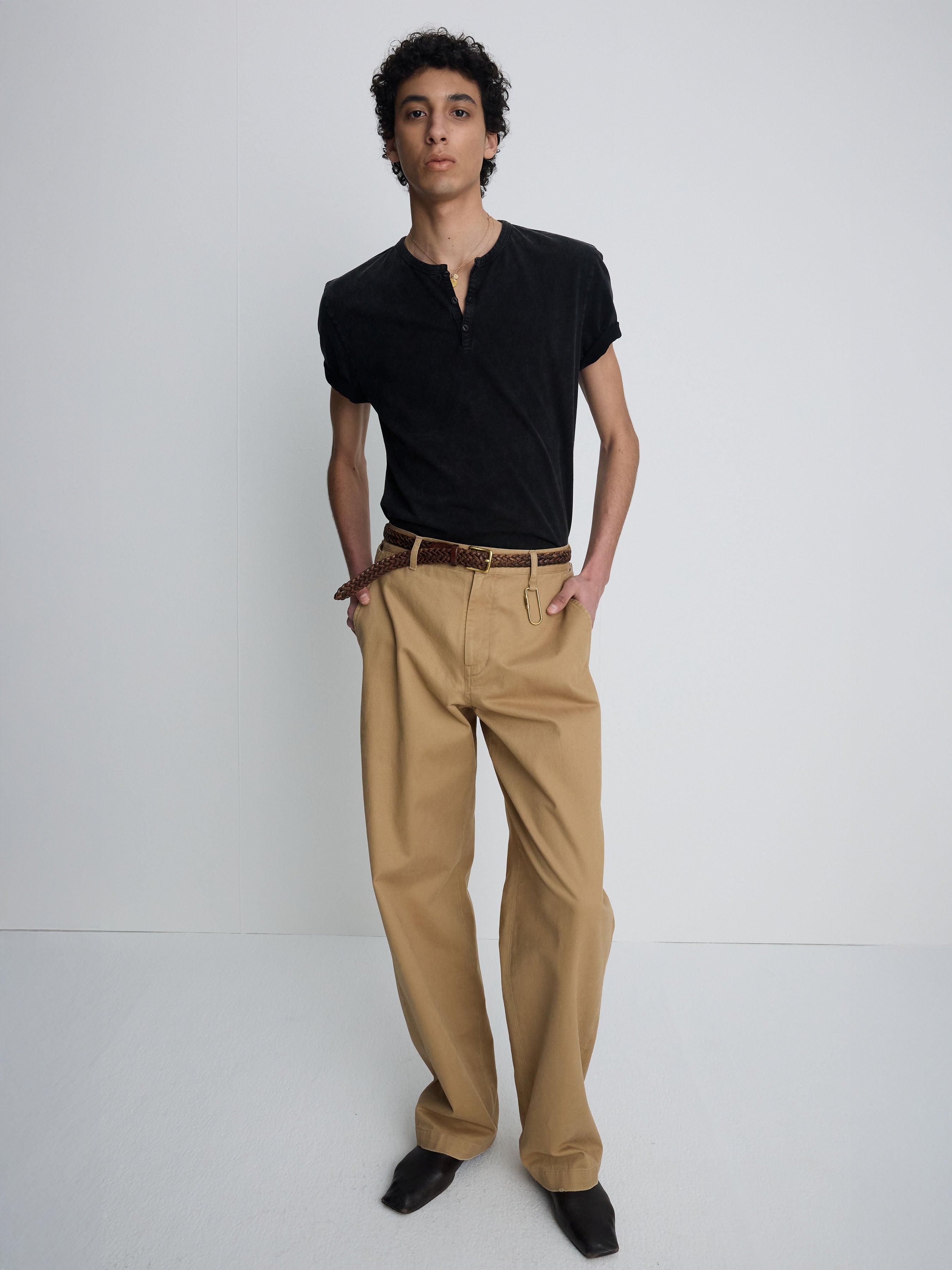 (2026/05/19 Open) WIDE TAPERED ADJUSTABLE CHINO_ BEIGE