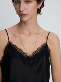 (W) SATIN LACE CAMISOLE_ BLACK