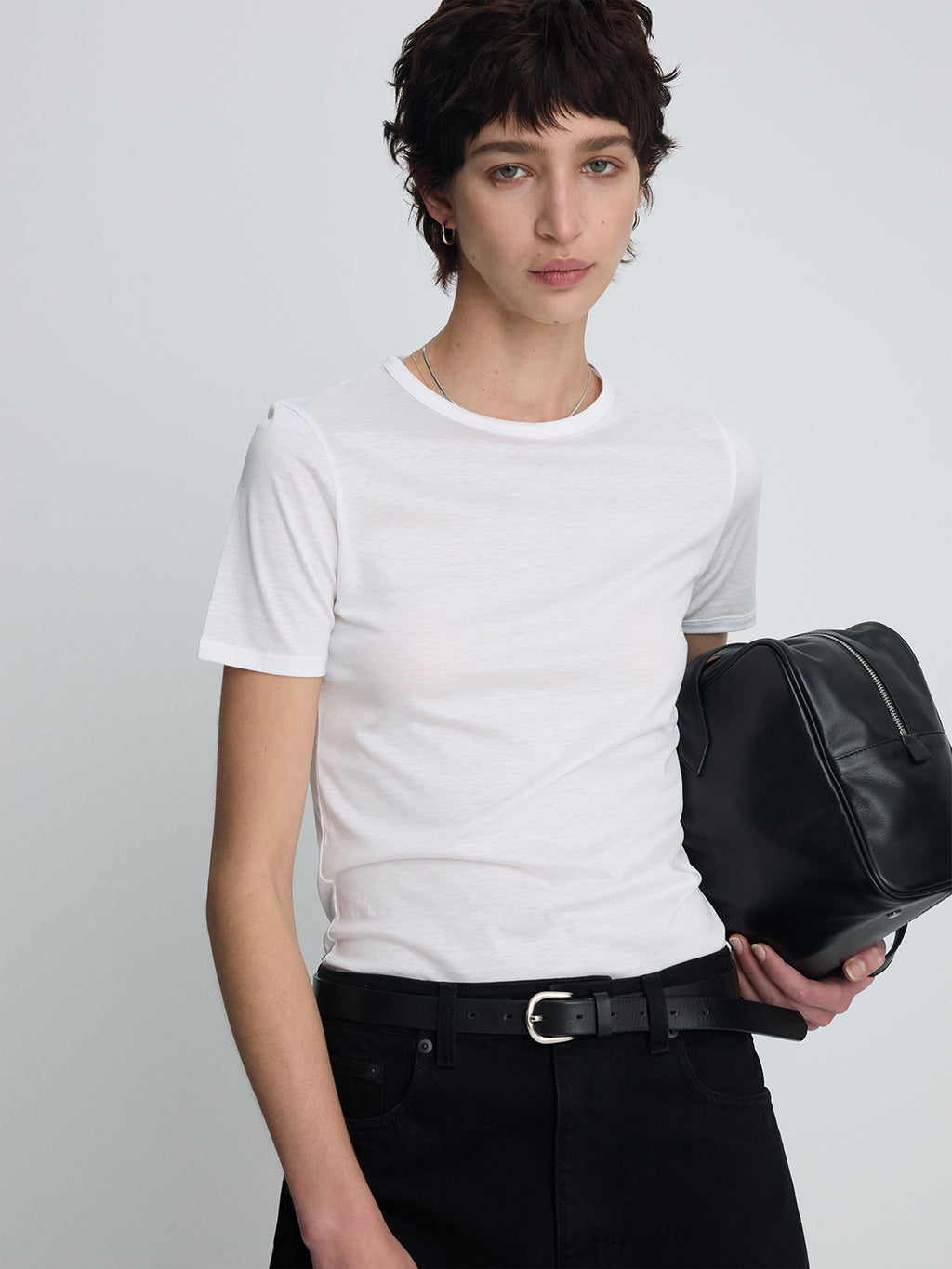 (W) TENCEL SHORT SLEEVE T-SHIRT_ OFF WHITE
