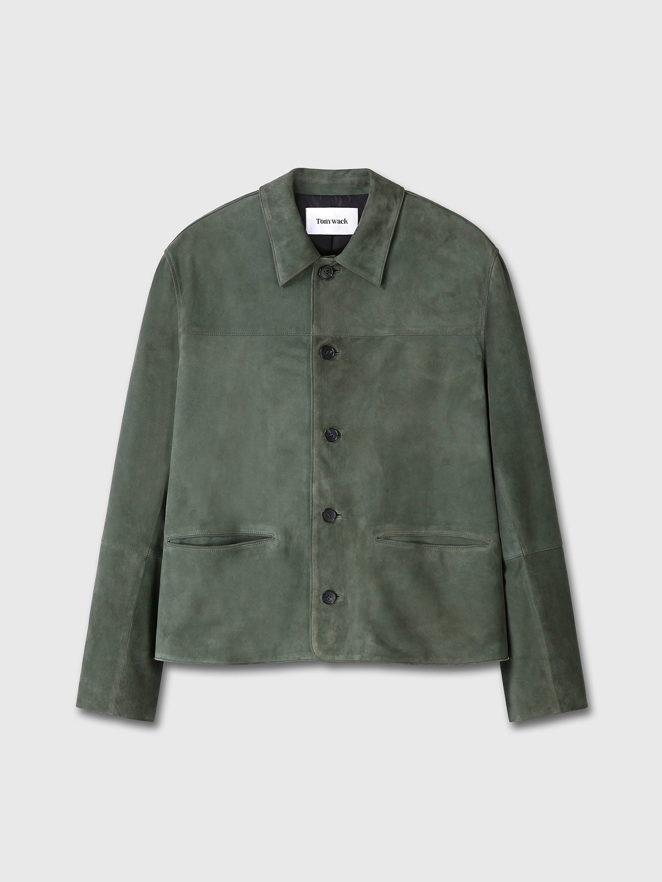 GOAT SUEDE CHORE JACKET_ FADED GREEN