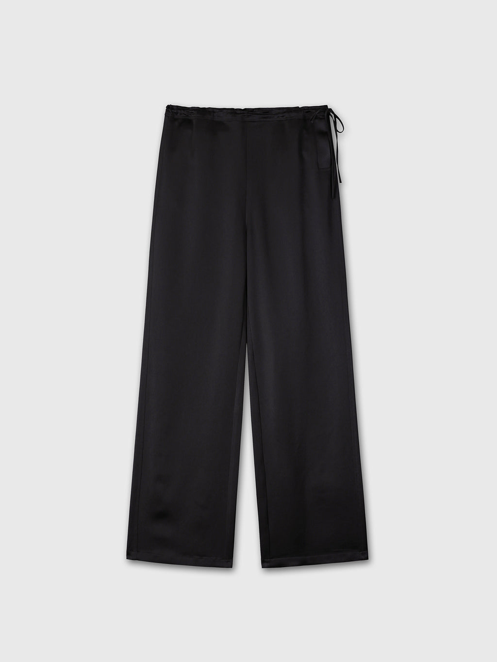 (W) DRAWSTRING LOUNGE PANTS_ BLACK