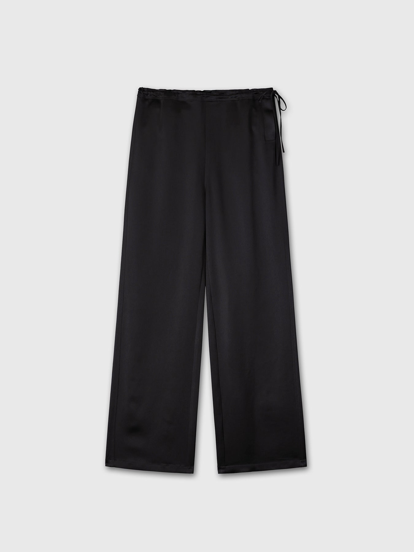 (W) DRAWSTRING LOUNGE PANTS_ BLACK