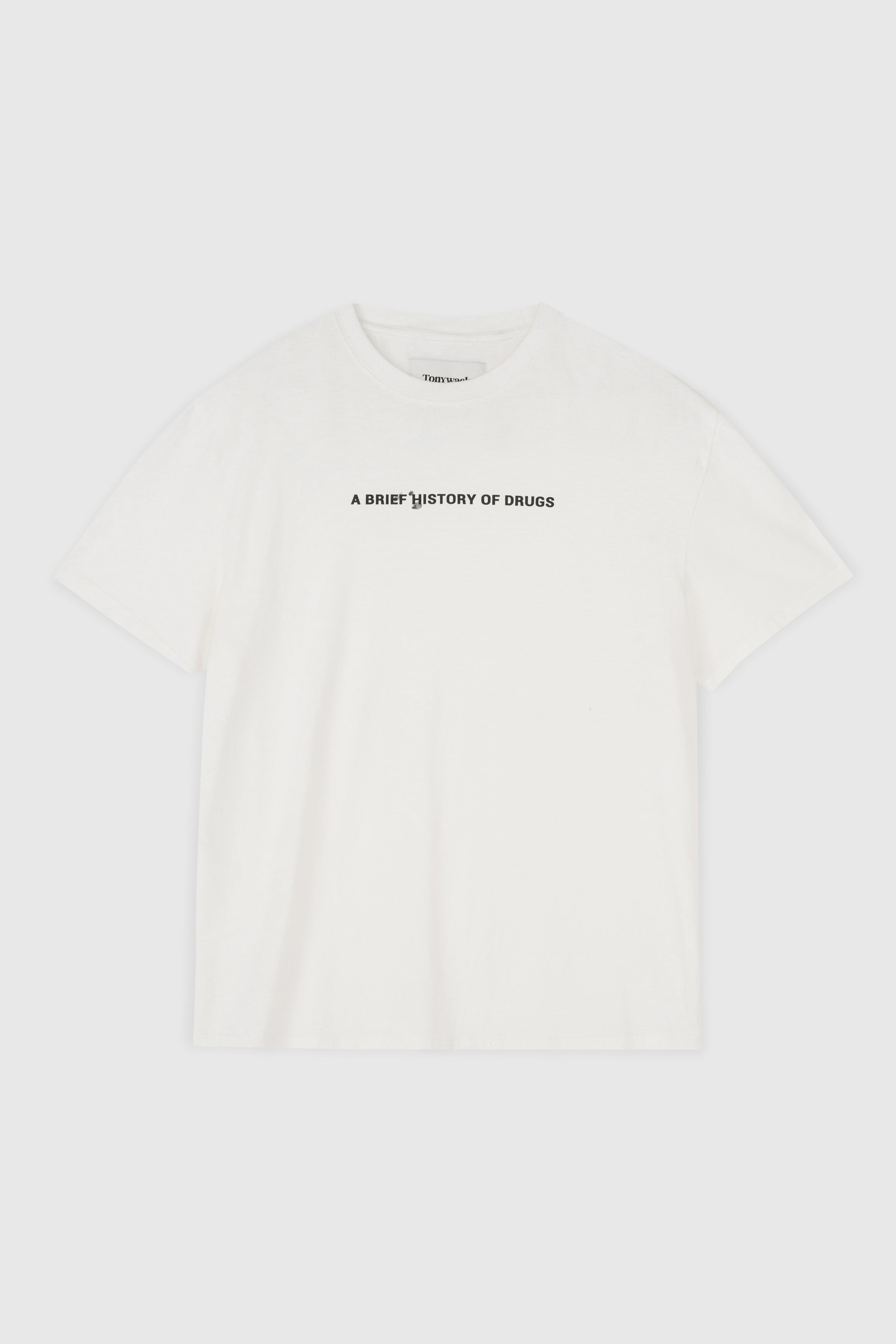 Drug Reference Washed T-shirt_ White