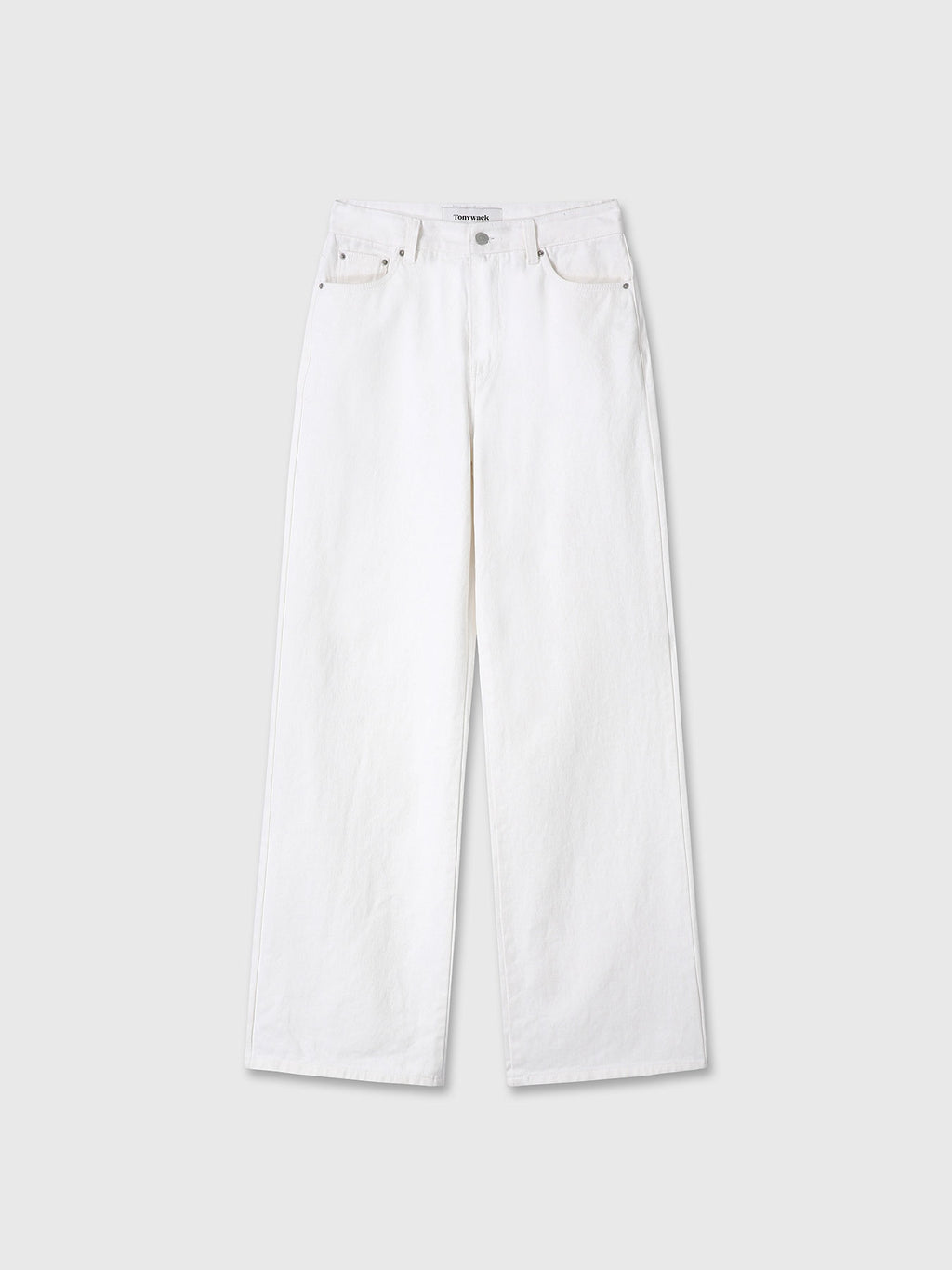 (W) WIDE-LEG BAGGY DENIM JEANS_ OFF WHITE