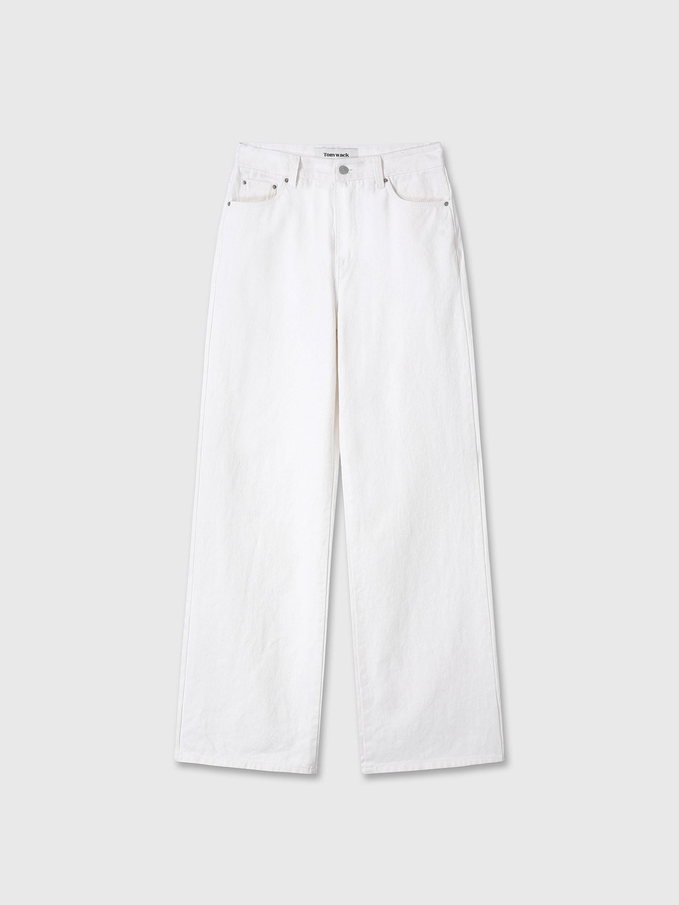 (W) WIDE-LEG BAGGY DENIM JEANS_ OFF WHITE