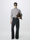 SPRING WOOL CREW NECK KNIT_ PALE GREY