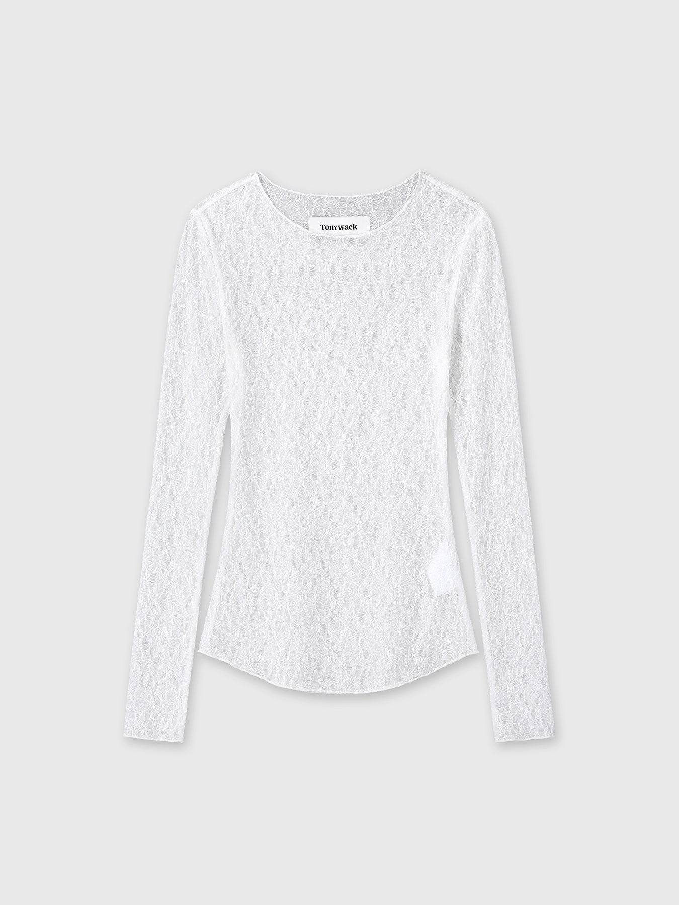 (W) LACE LONG SLEEVE TOP_ OFF WHITE