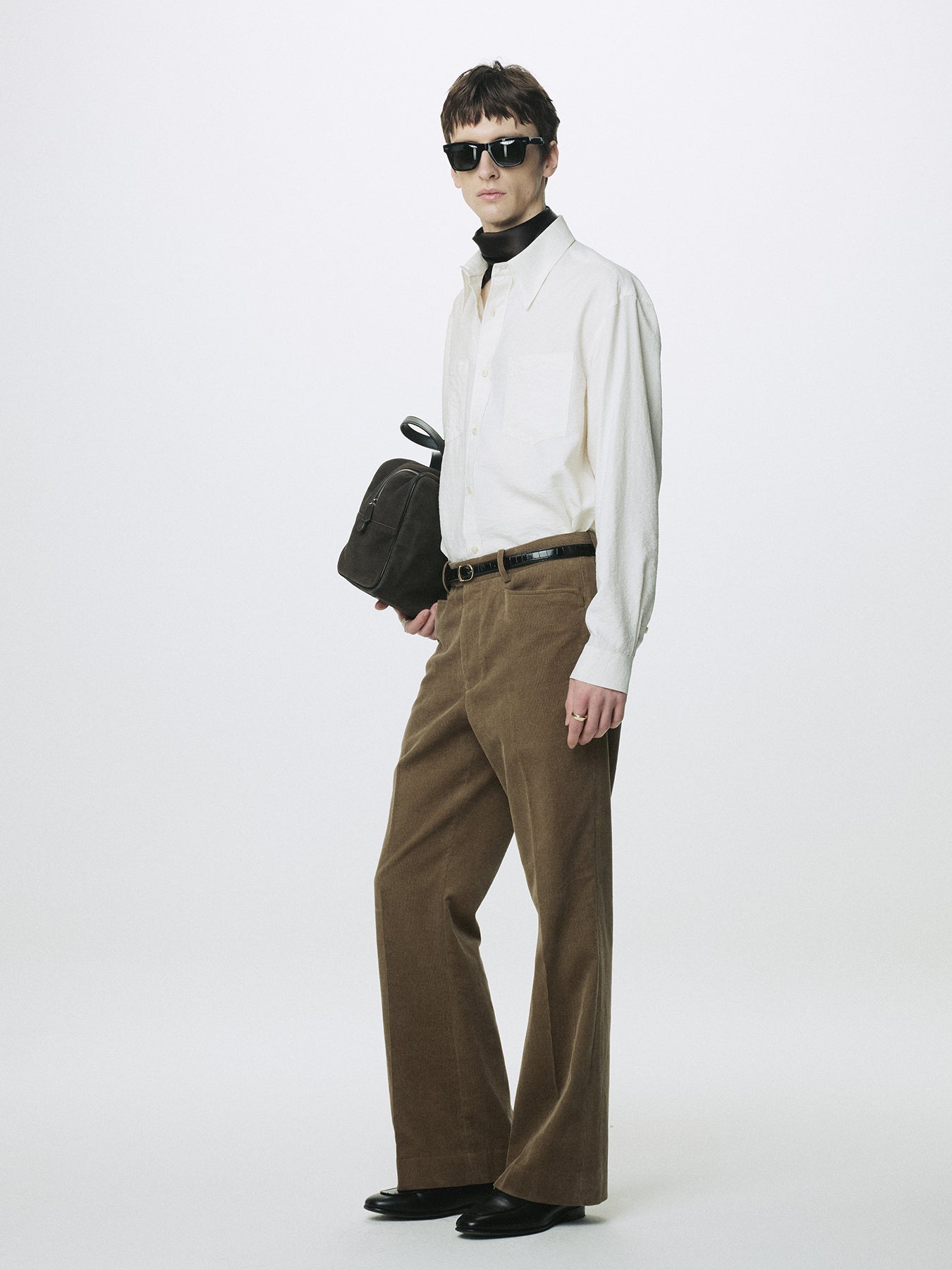 SILK CREPE SHIRT_ ECRU