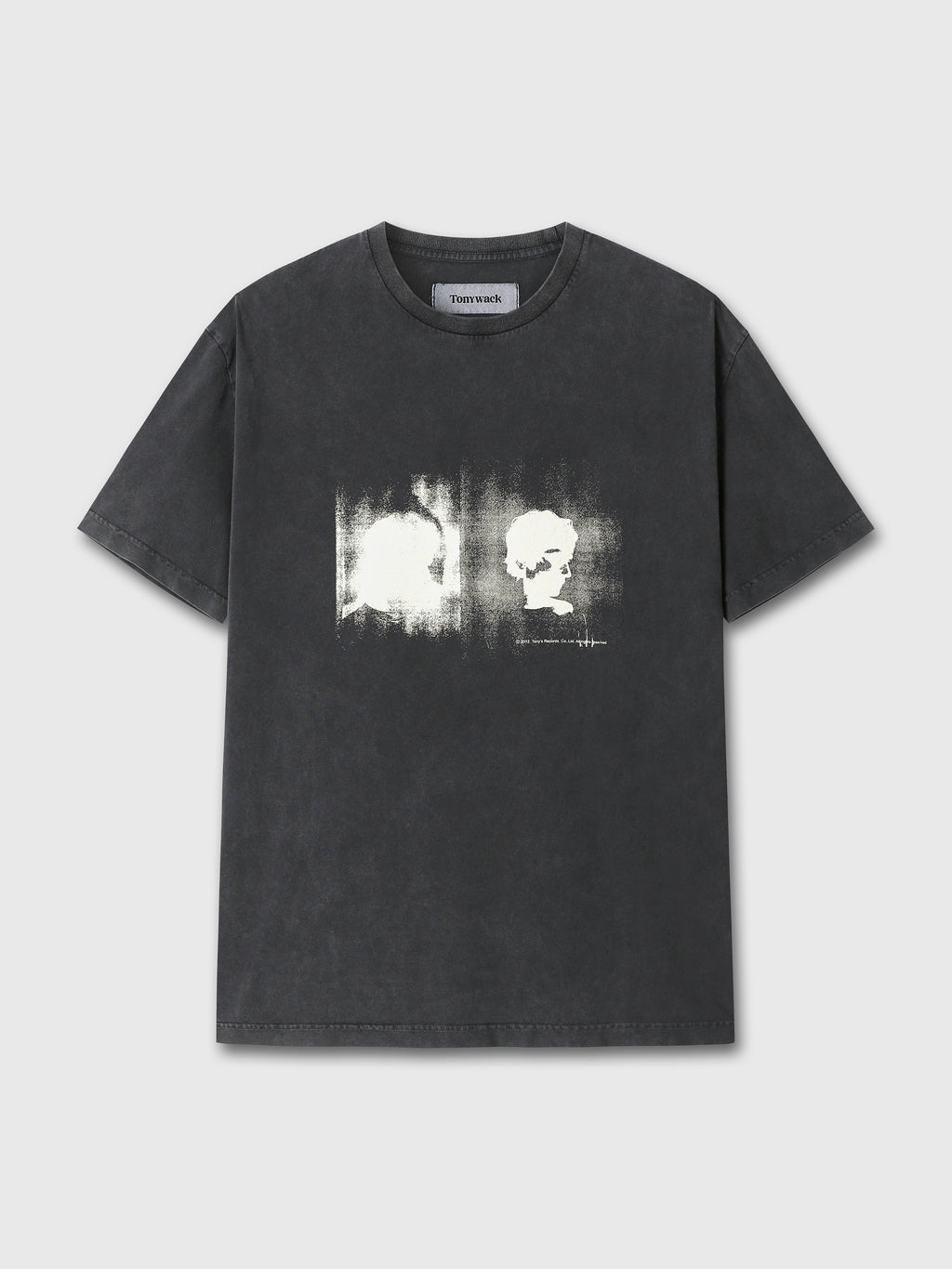 GARMENT DYED PROFILED T-SHIRT_ FADED BLACK