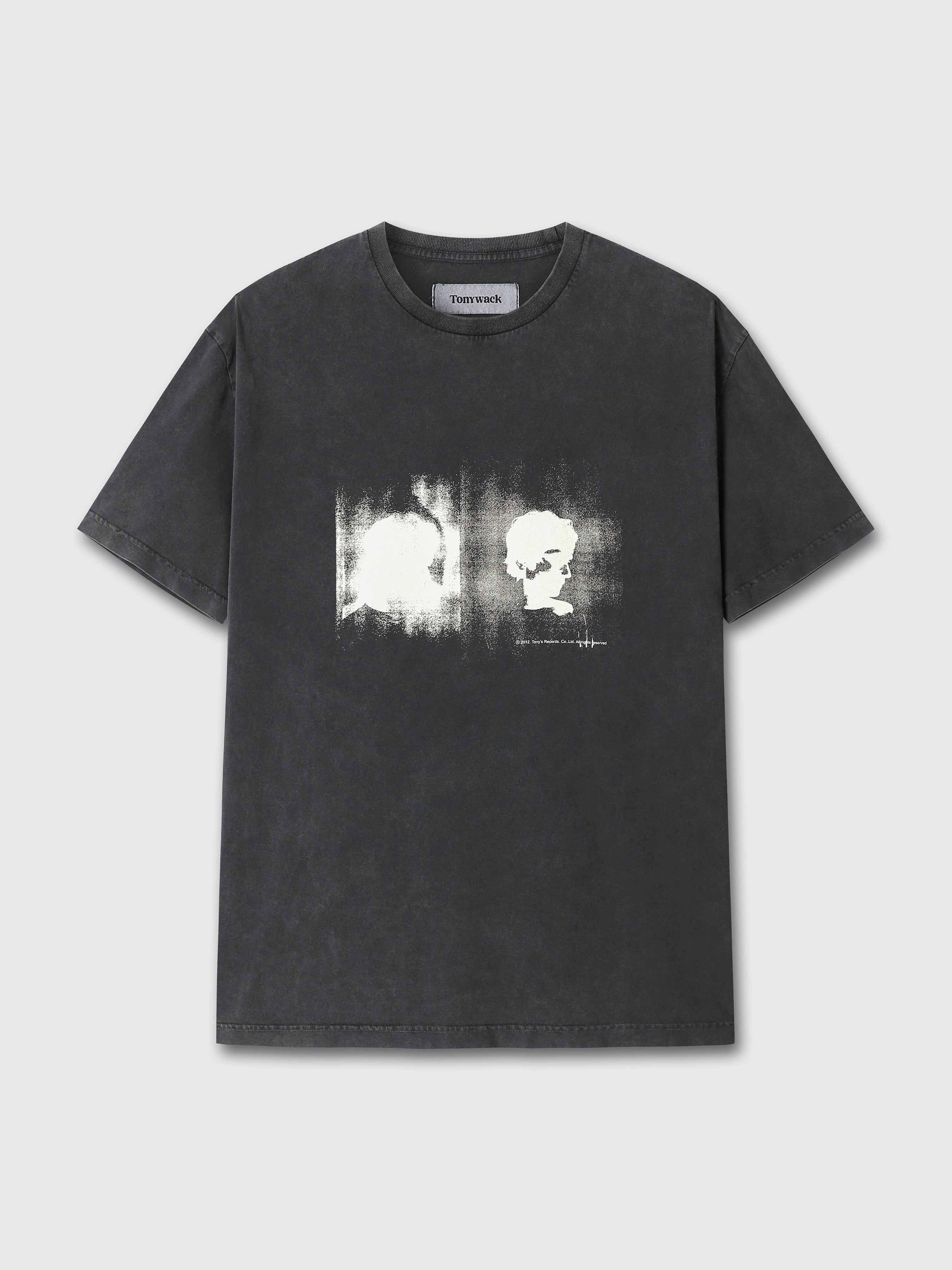 GARMENT DYED PROFILED T-SHIRT_ FADED BLACK