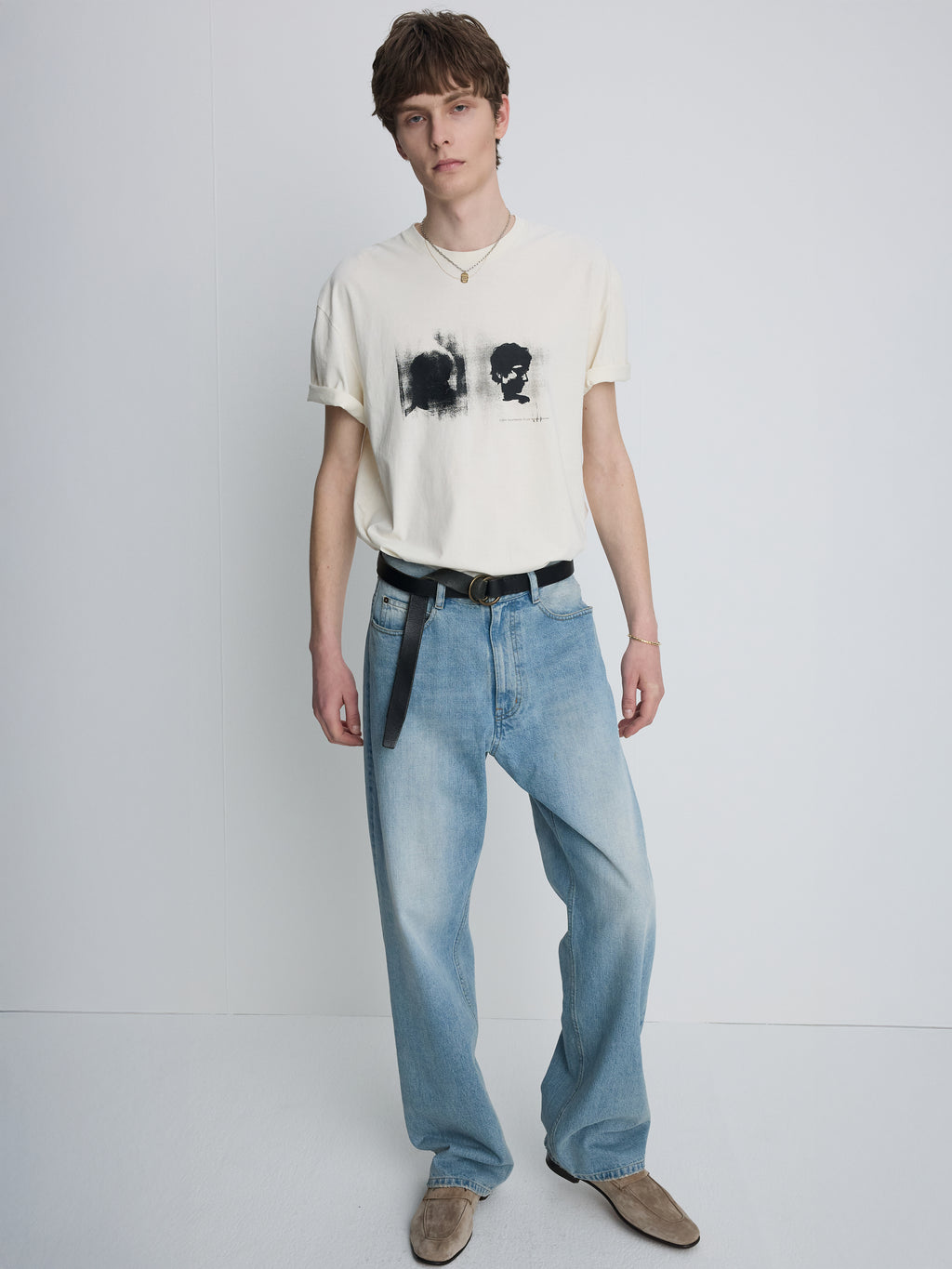 GARMENT DYED PROFILED T-SHIRT_ SALT PIGMENT