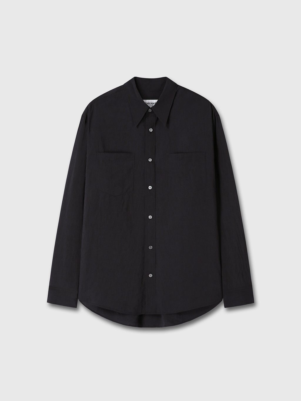 SILK CREPE SHIRT_ BLACK