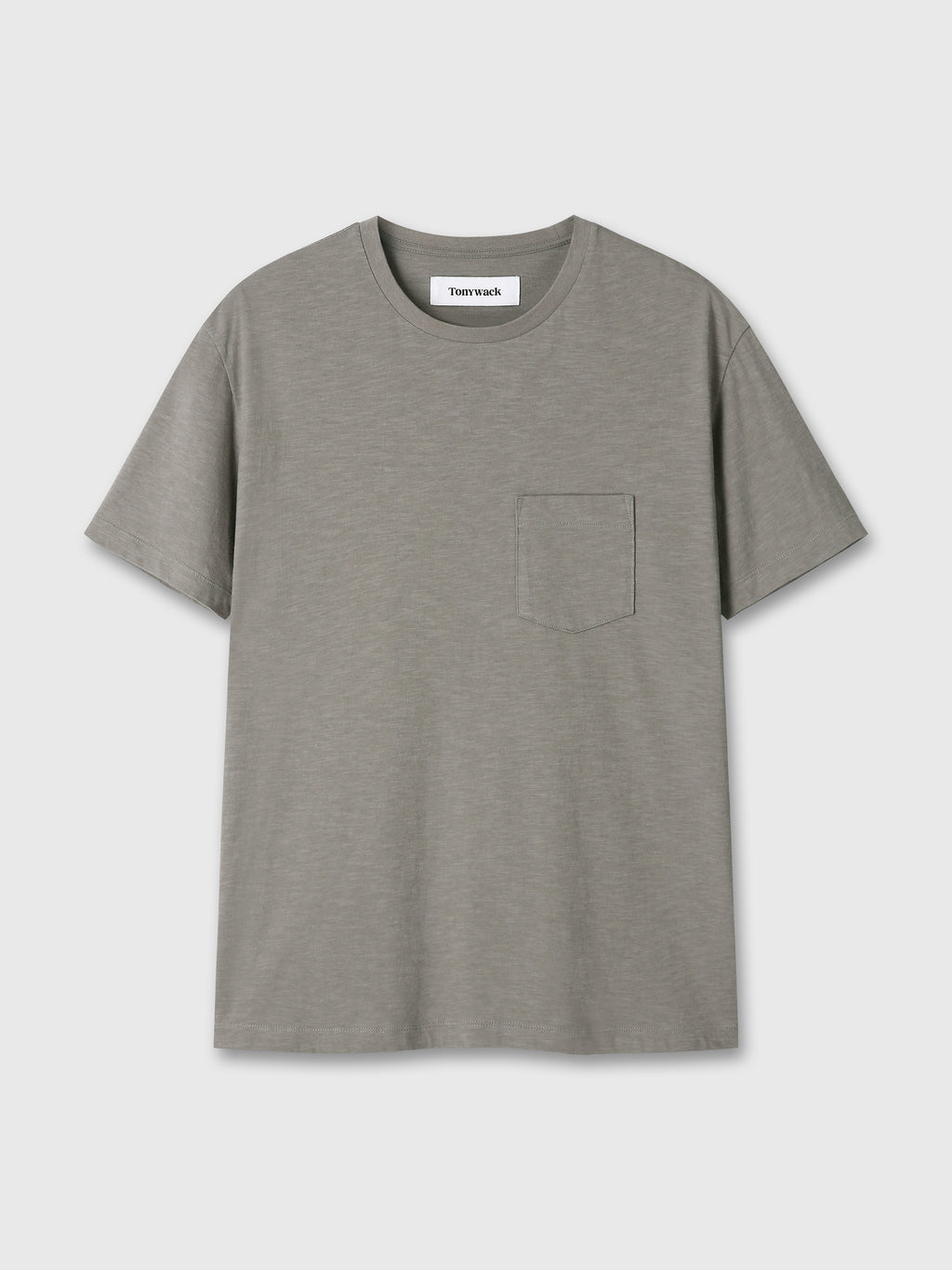 SOFT SLUB JERSEY POCKET T-SHIRT_ OLIVE GREY