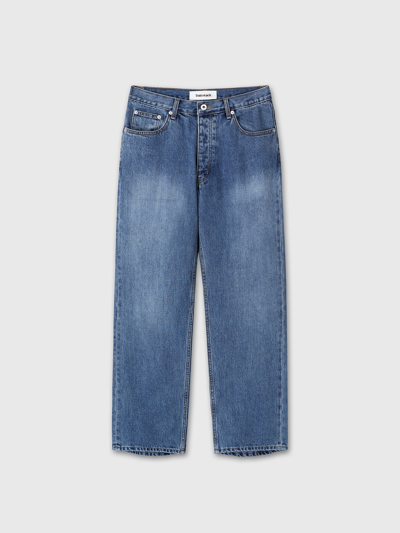 TAILORED DENIM JEANS_ MID BLUE