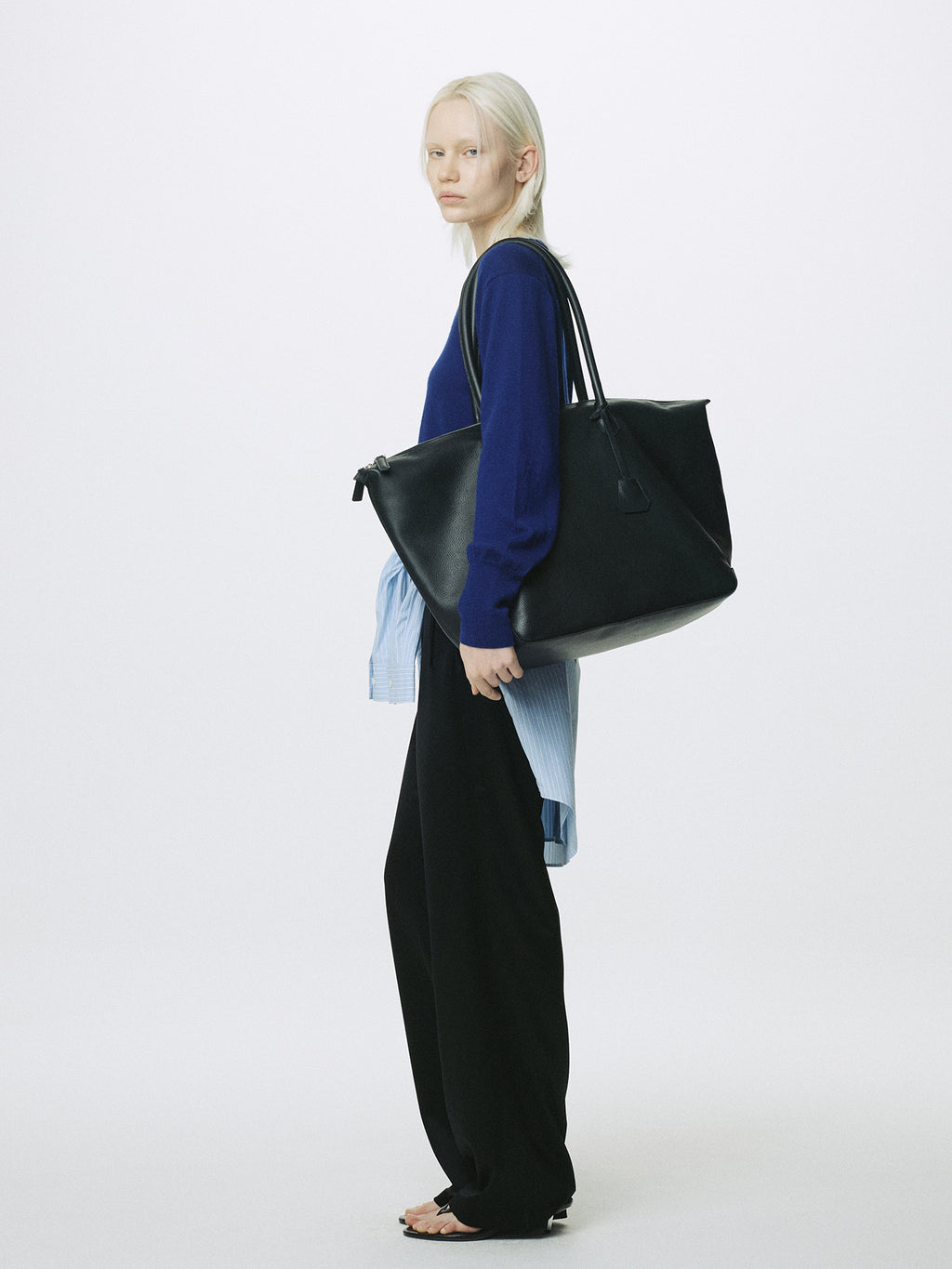 (W) DRAWSTRING LOUNGE PANTS_ BLACK