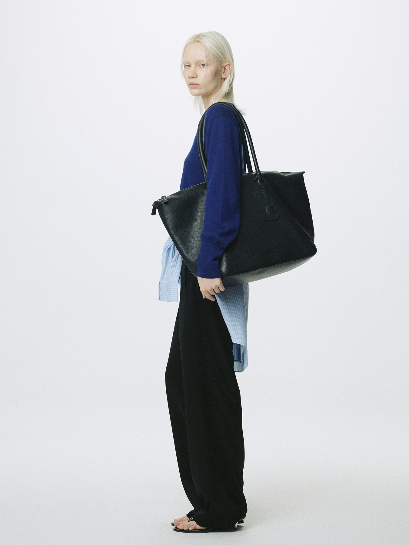 (W) DRAWSTRING LOUNGE PANTS_ BLACK