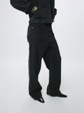 CORD TWILL DENIM WORK PANTS_ FADED BLACK