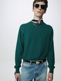 GOLD TONE PLATE BUCKLE SMOOTH LEAHTER BELT_ BLACK