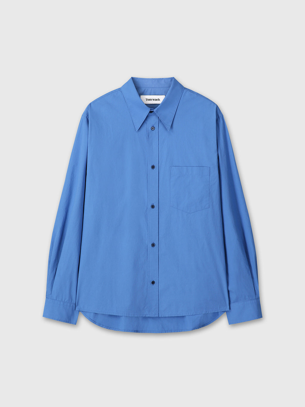 WASHED COTTON SHIRT_ CELTIC BLUE