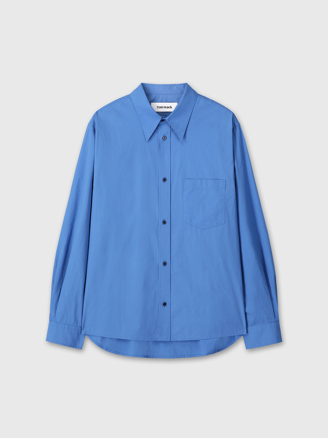 WASHED COTTON SHIRT_ CELTIC BLUE