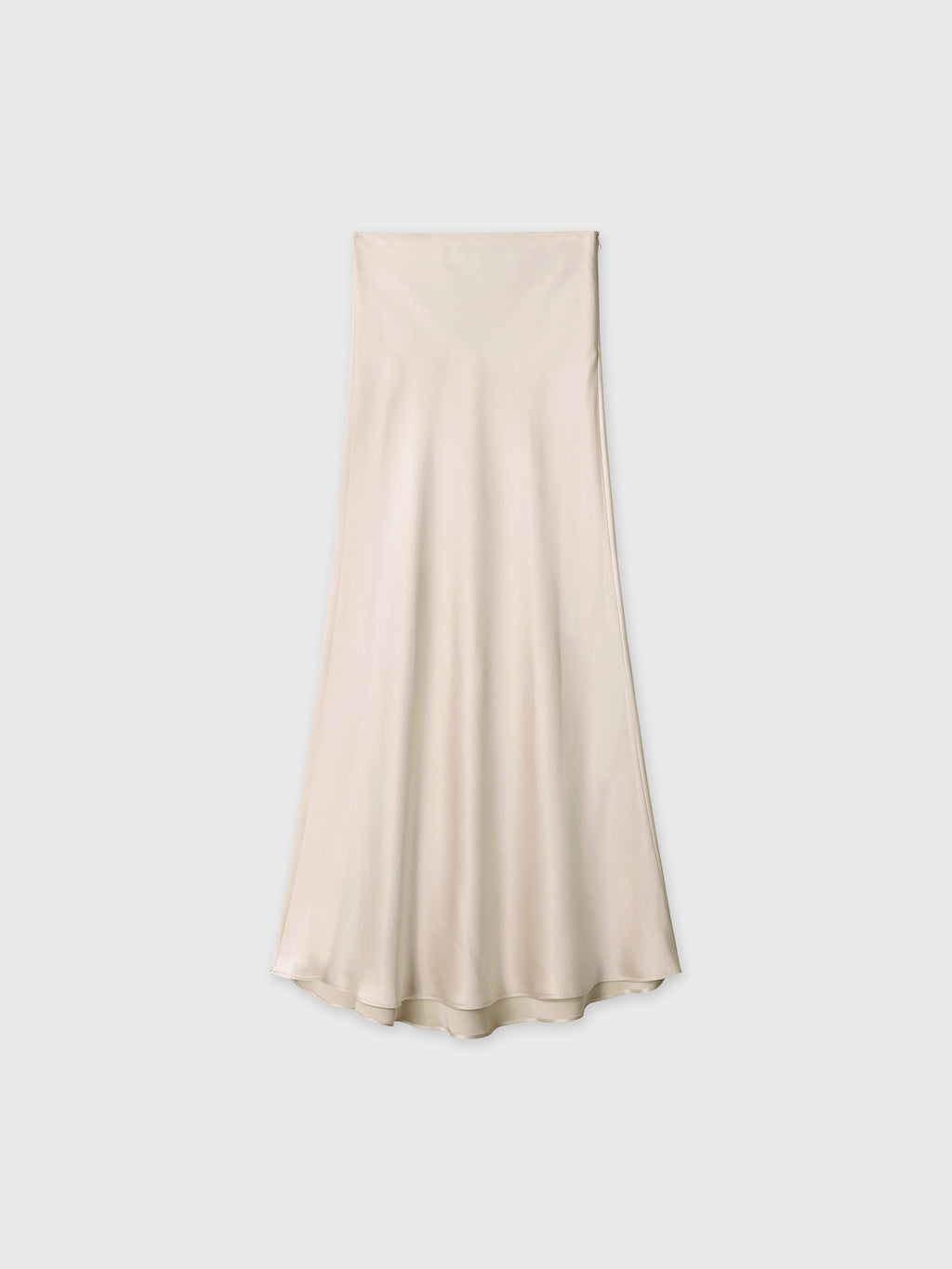 (W) SLIP MAXI SKIRT_ BEIGE