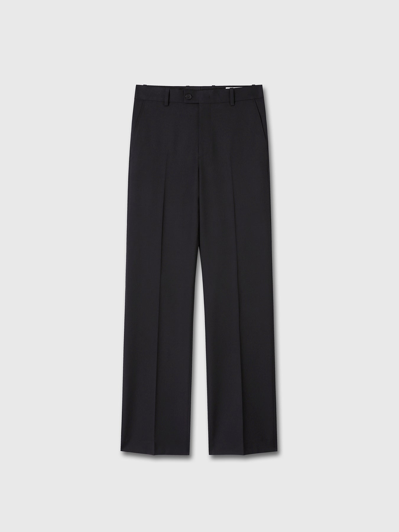 WOOL TAILORED STRAIGHT TROUSERS_ MIDNIGHT