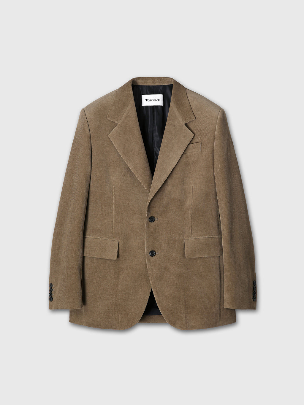 CORDUROY SINGLE-BREASTED JACKET_ BEIGE TAUPE