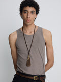 SILK LYOCELL RIB TANK TOP (JAPANESE FABRIC)_ TAUPE