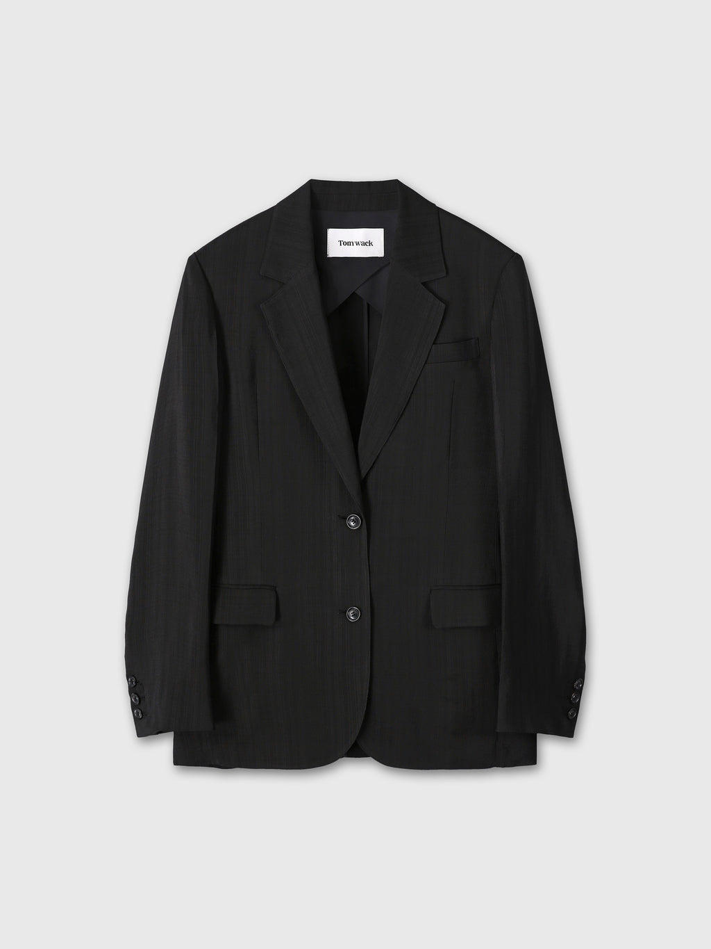 (W) AIRY TAILORED JACKET_ BLACK