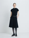 (W) SUPERFINE WOOL CROPPED SWEATER_ BLACK