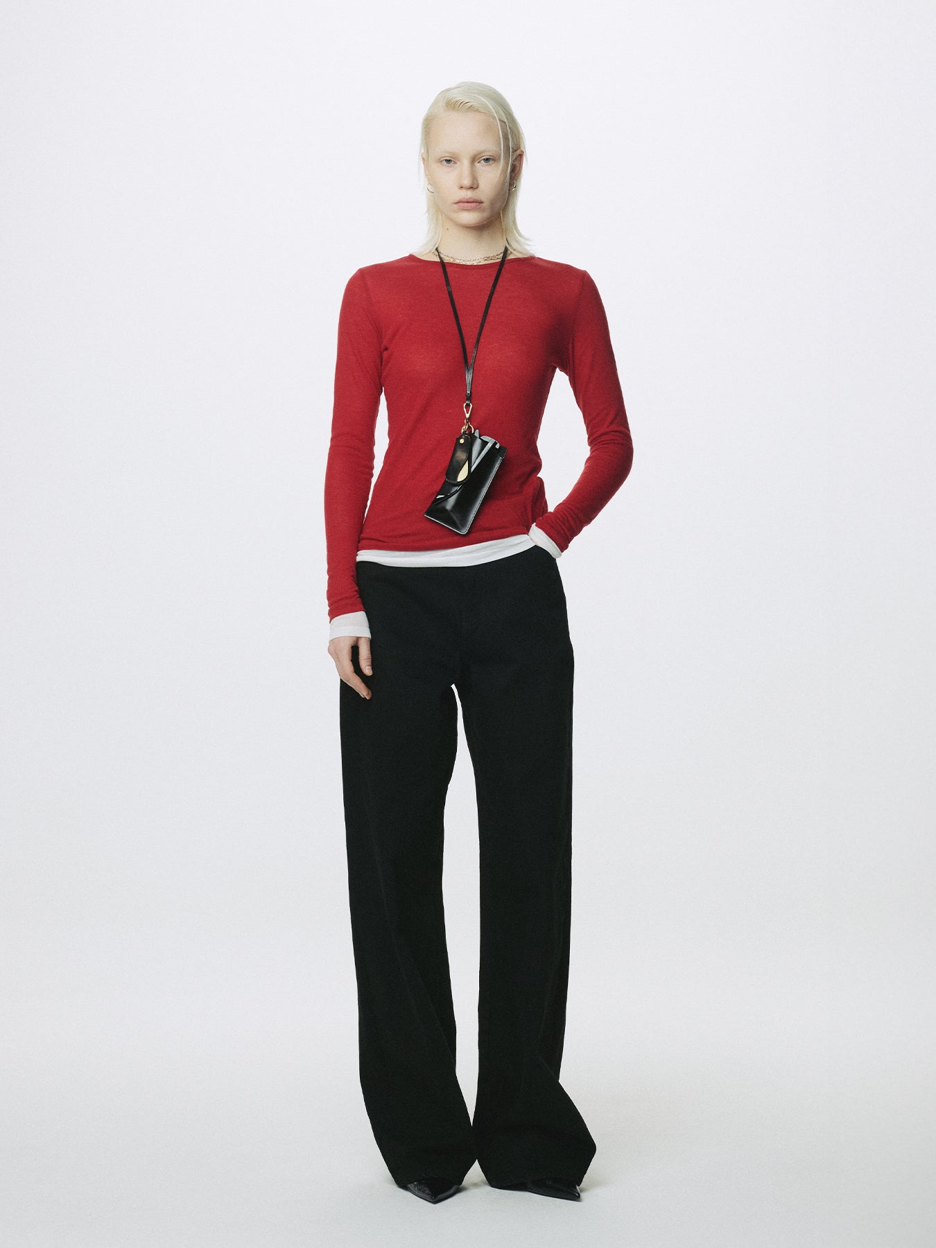 (W) WIDE-LEG BAGGY DENIM JEANS_ BLACK