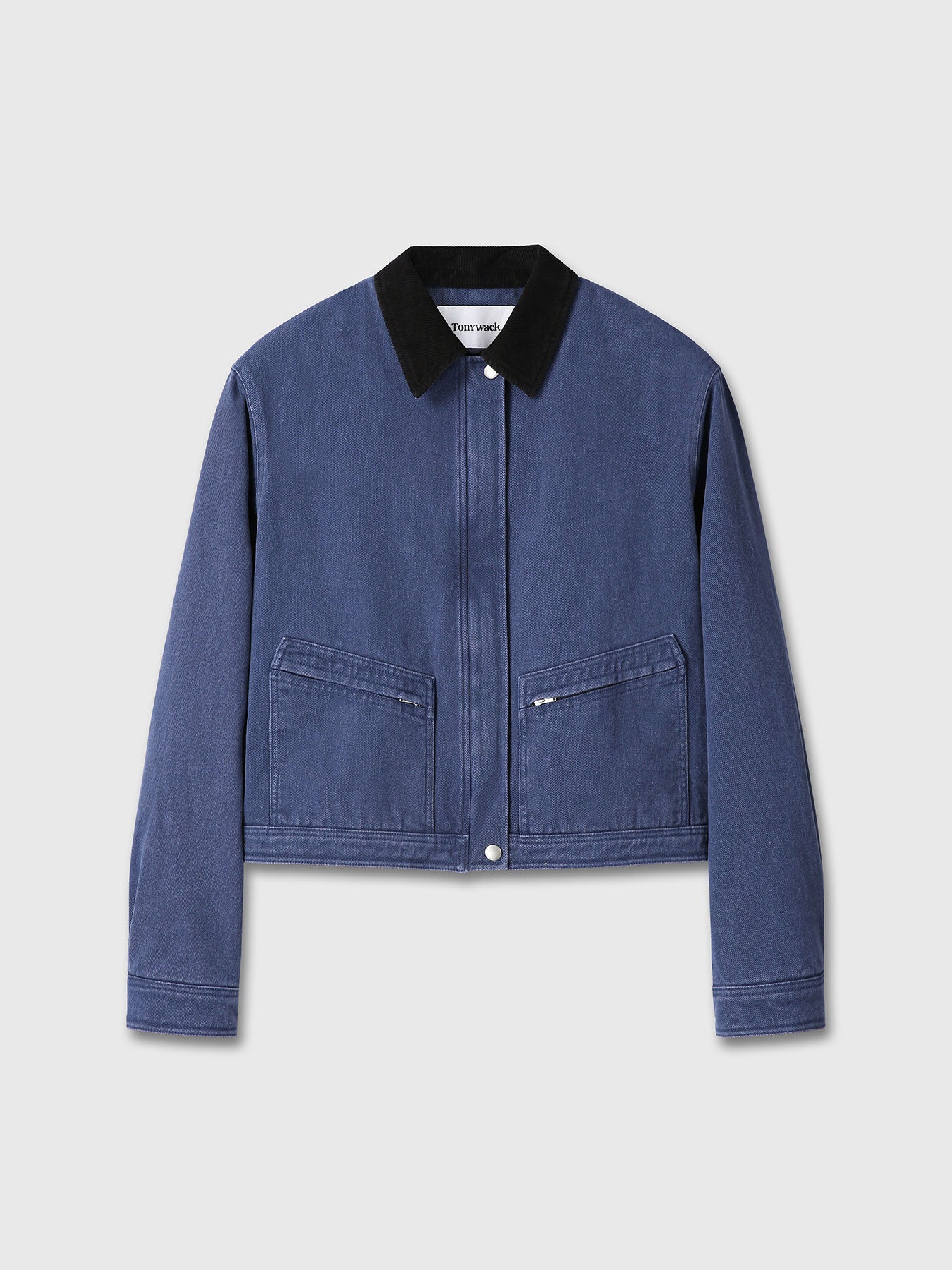 (W) CROPPED WORK JACKET_ WASHED BLUE