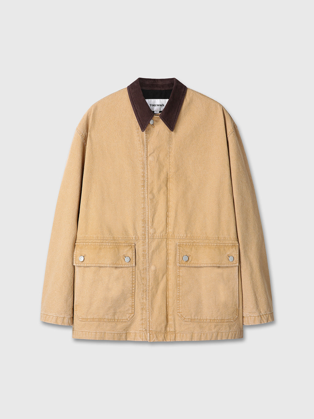 GARMENT WASHED BARN JACKET_ FADED BEIGE