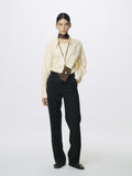 (W) WOOL TAILORED STRAIGHT TROUSERS_ MIDNIGHT