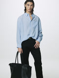 STRIPED LYOCELL SHIRT (JAPANESE FABRIC)_ SKYBLUE STRIPE
