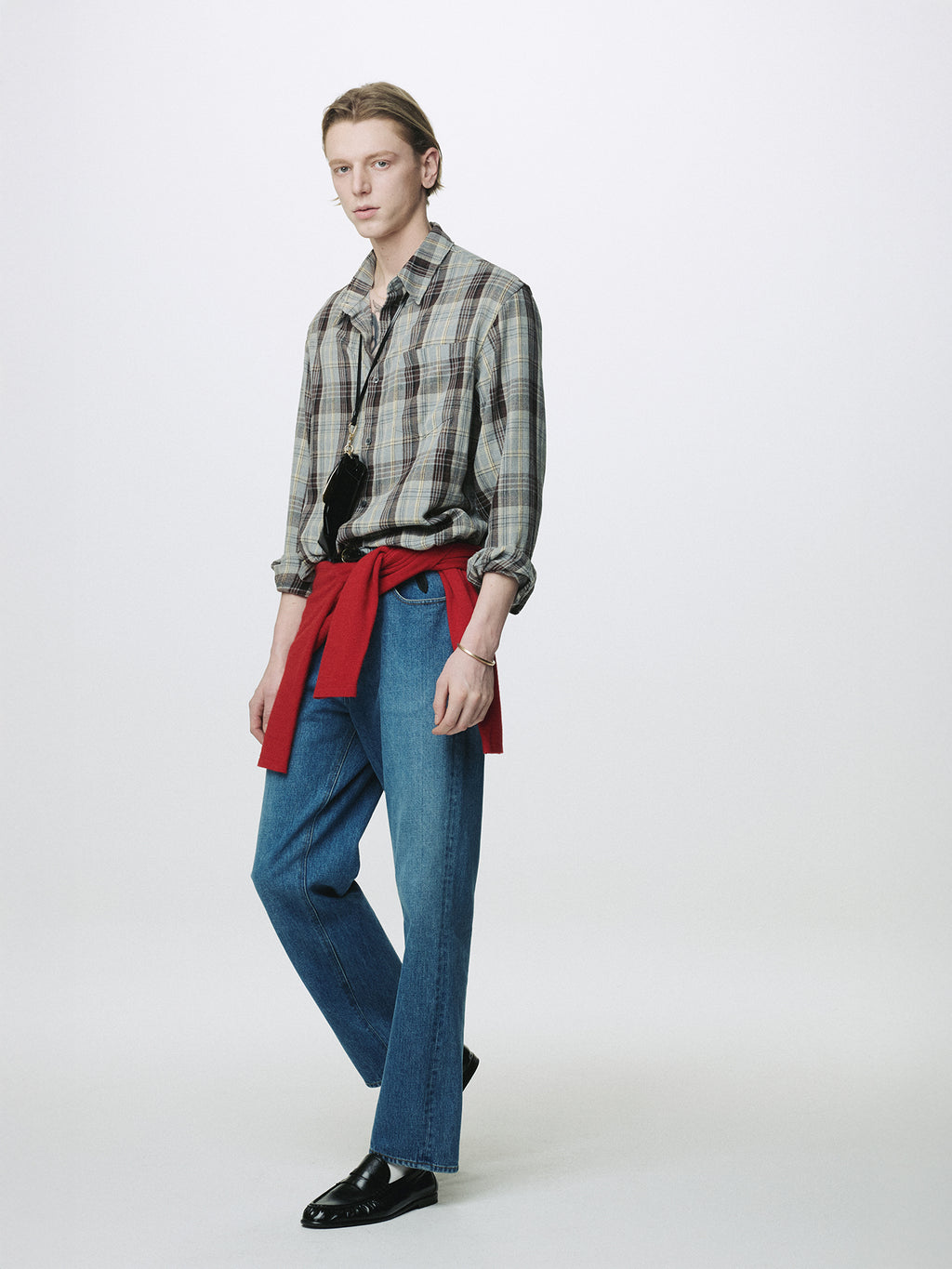 TAILORED DENIM JEANS_ MID BLUE