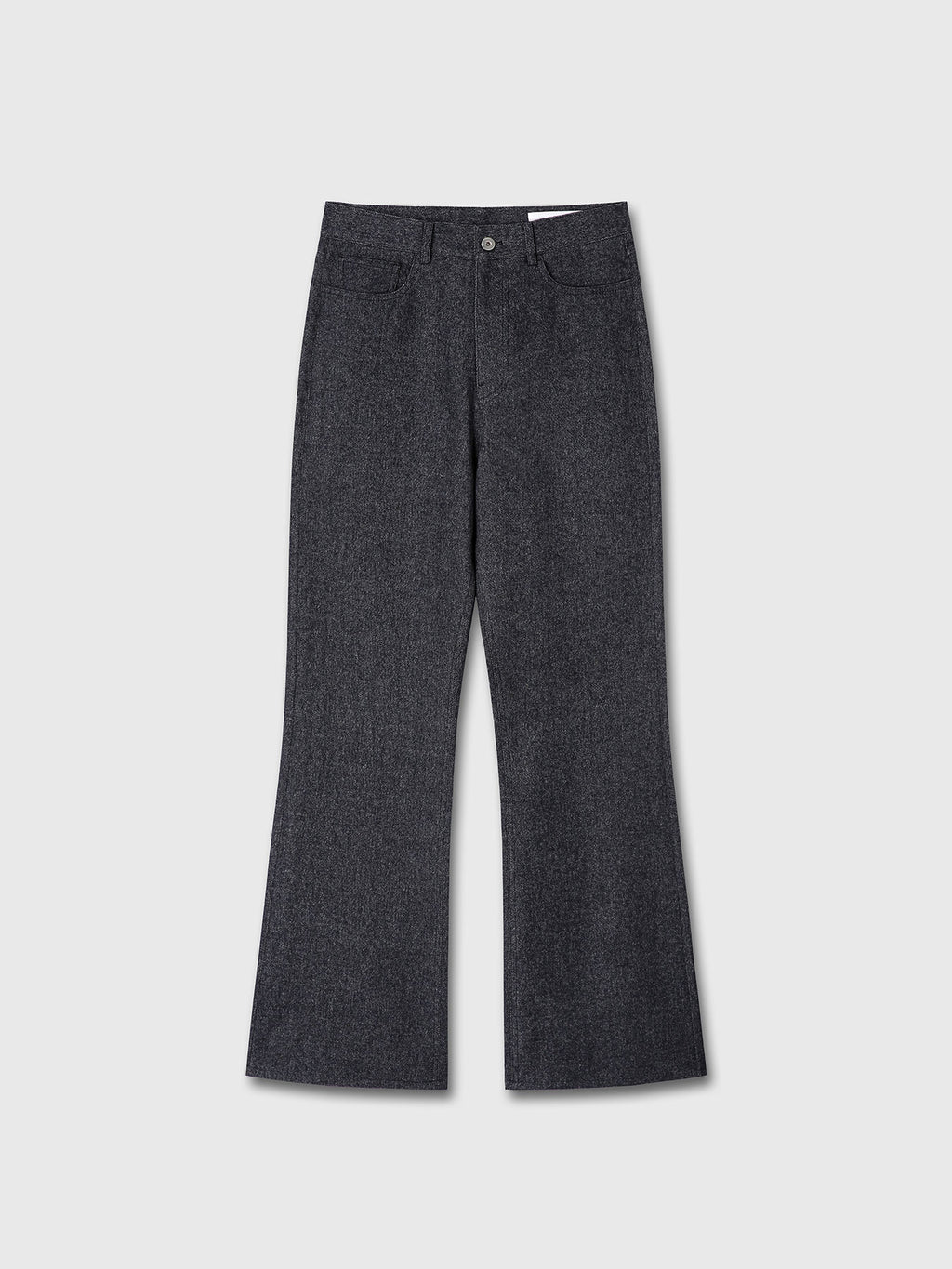 WOOL DENIM LOOSE FLARED JEANS_ DARK INDIGO