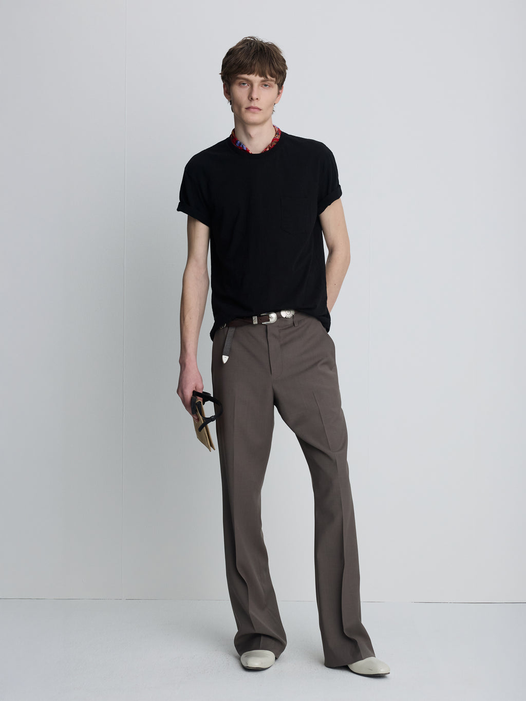 SOFT SLUB JERSEY POCKET T-SHIRT_ BLACK