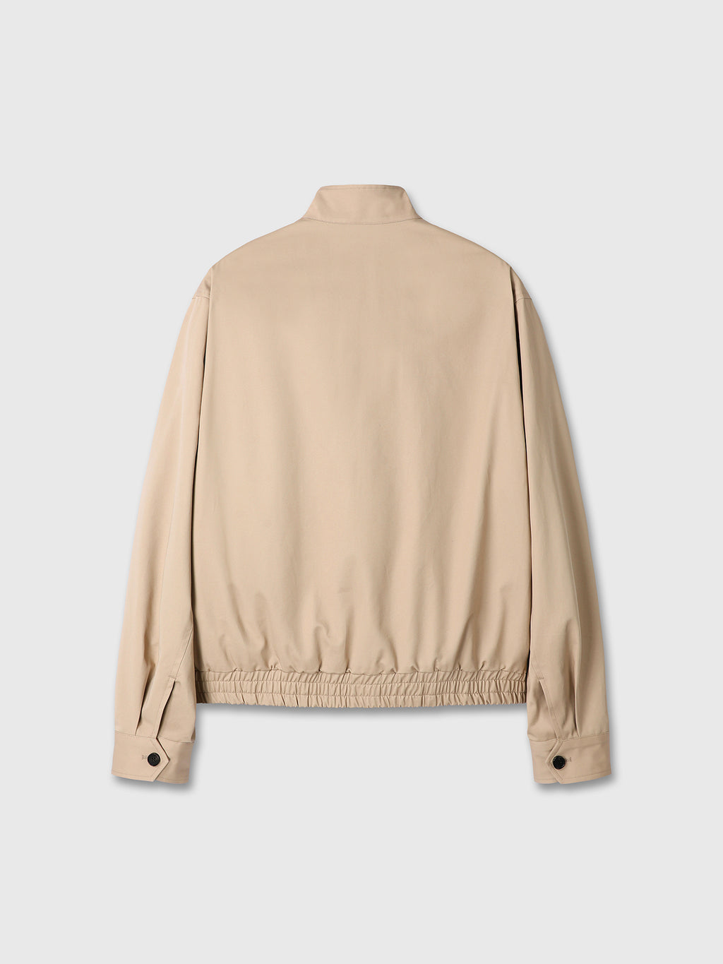HIGH DENSITY COTTON HARRINGTON JACKET_ BEIGE