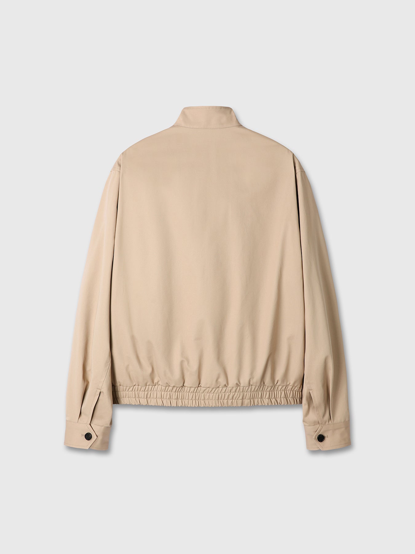 HIGH DENSITY COTTON HARRINGTON JACKET_ BEIGE