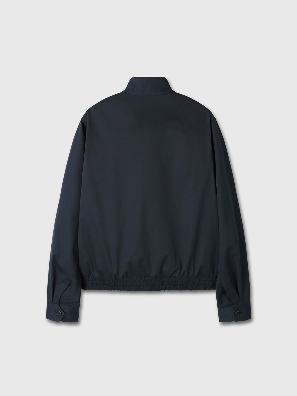 HIGH DENSITY COTTON HARRINGTON JACKET_ NAVY