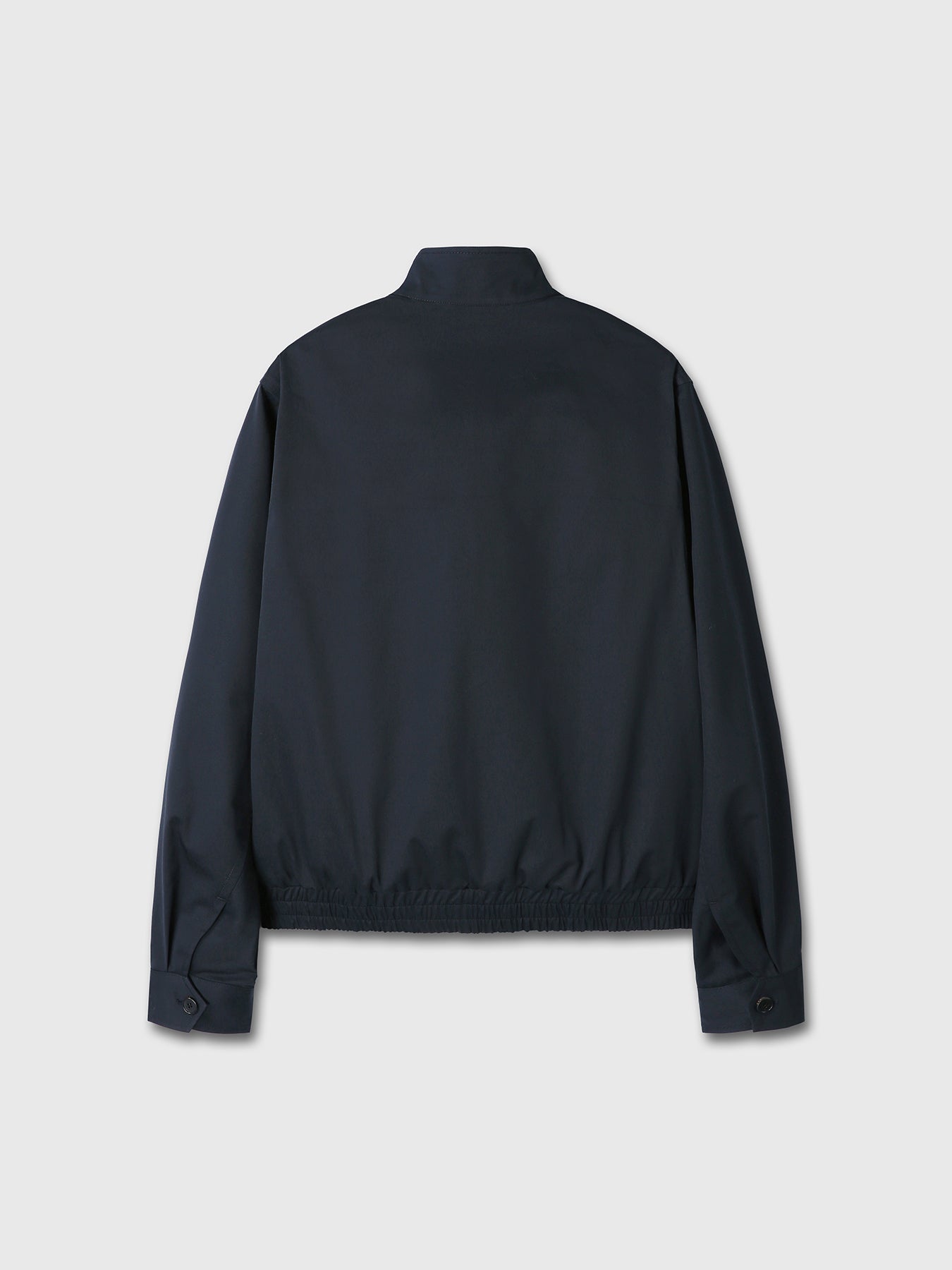 HIGH DENSITY COTTON HARRINGTON JACKET_ NAVY