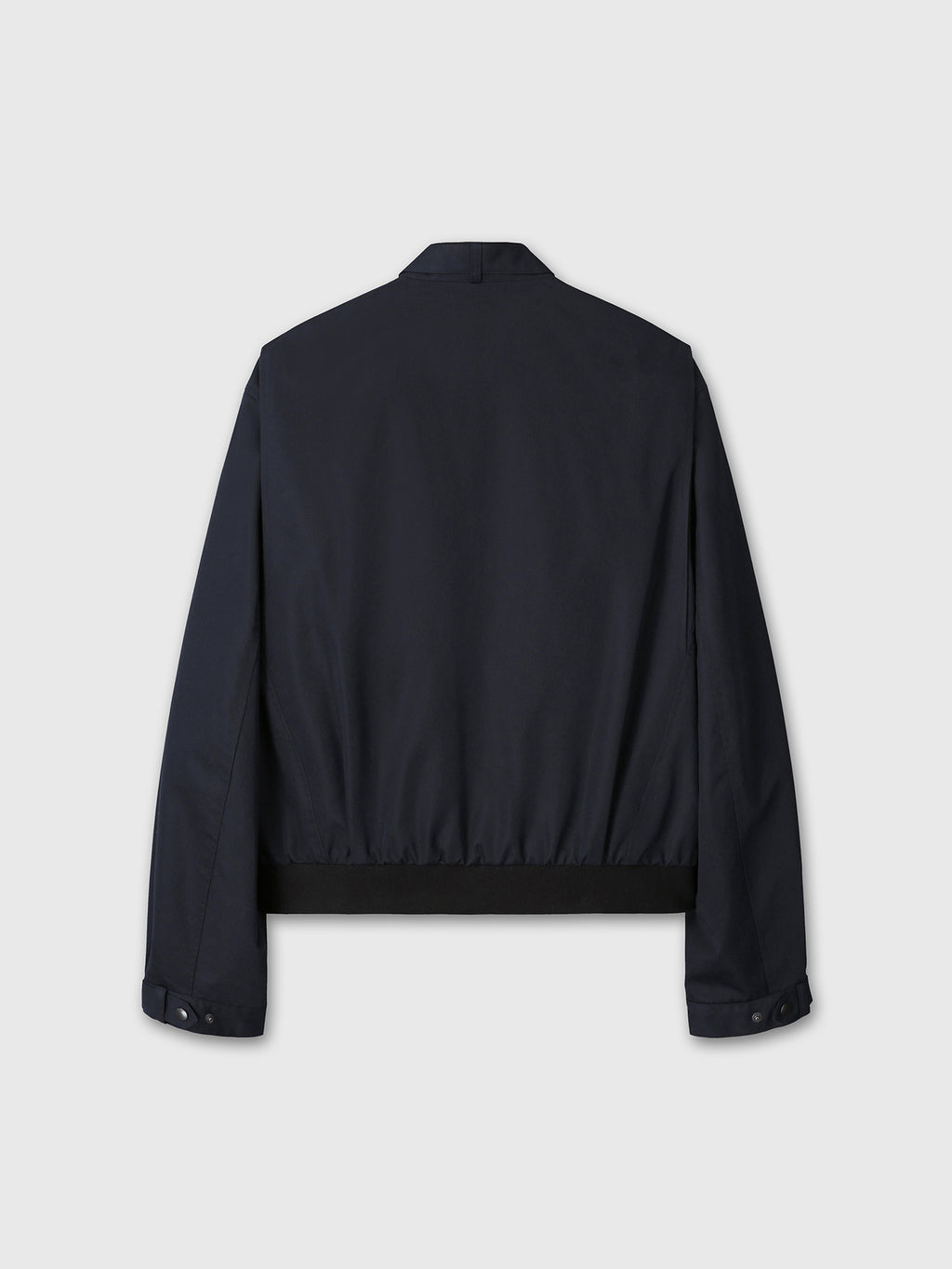 BAND COLLAR BLOUSON JACKET_ NAVY