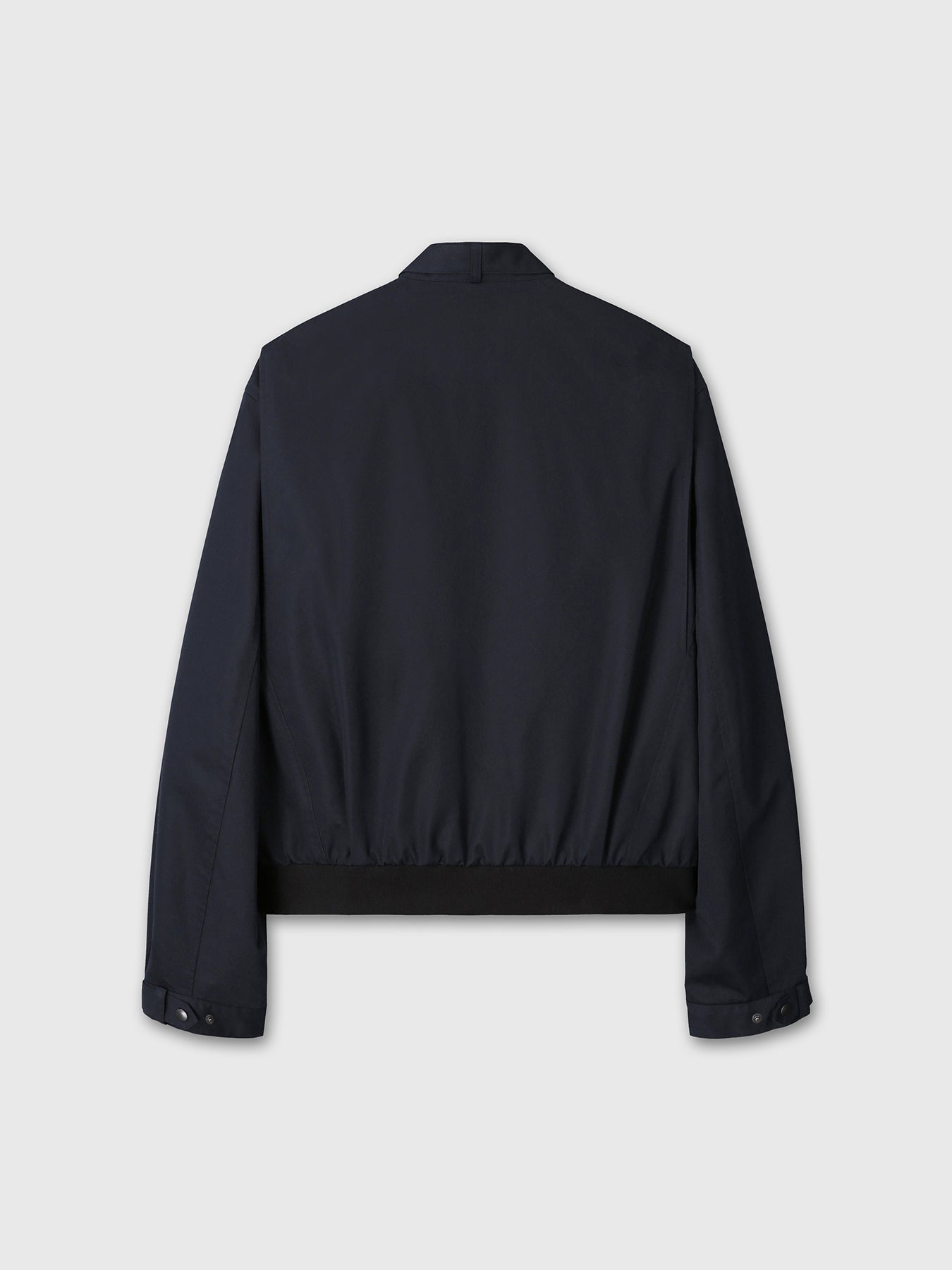 BAND COLLAR BLOUSON JACKET_ NAVY
