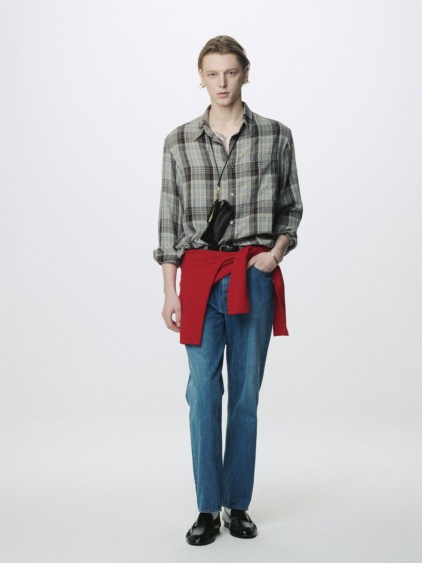 TAILORED DENIM JEANS_ MID BLUE